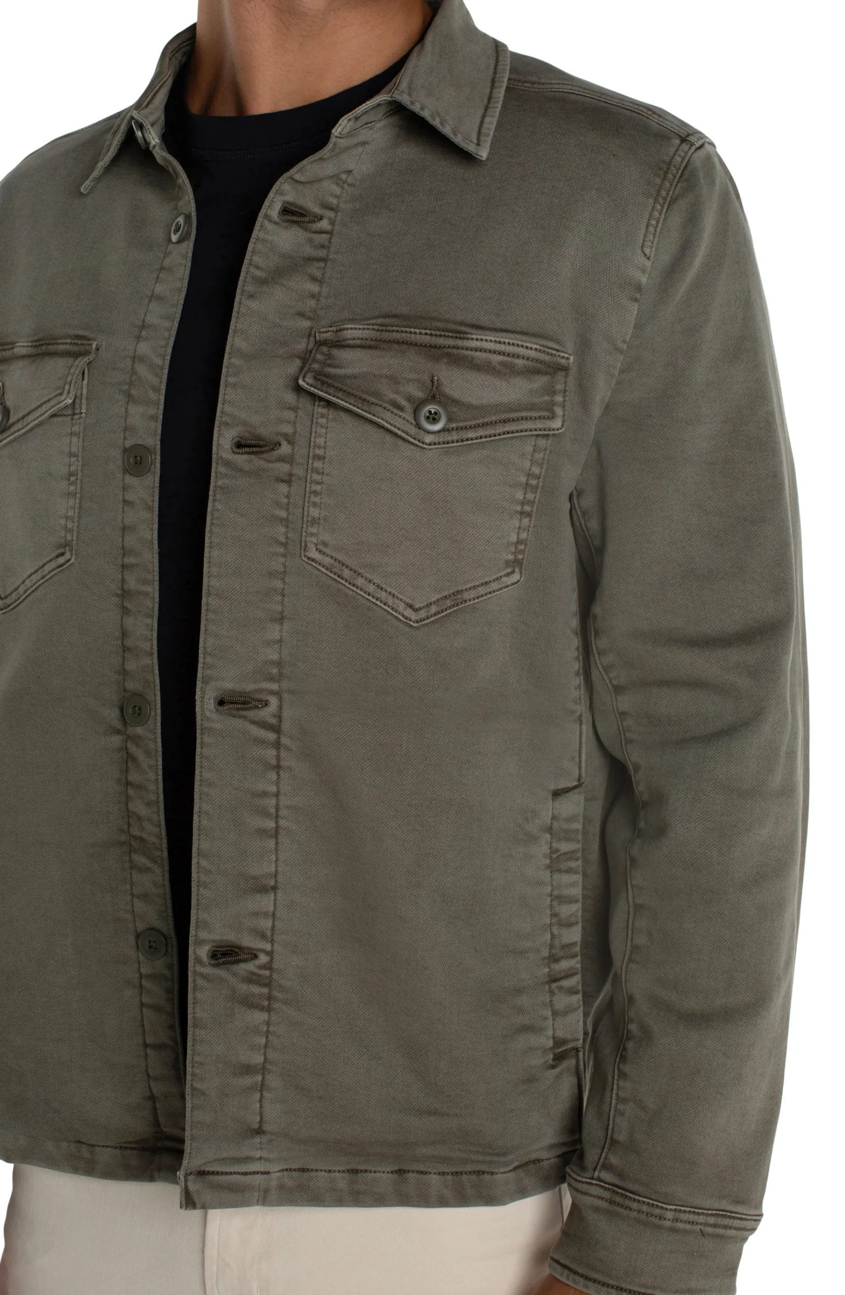 Liverpool Los Angeles Jackets & Blazers-SHIRT JACKET Pewtergreen