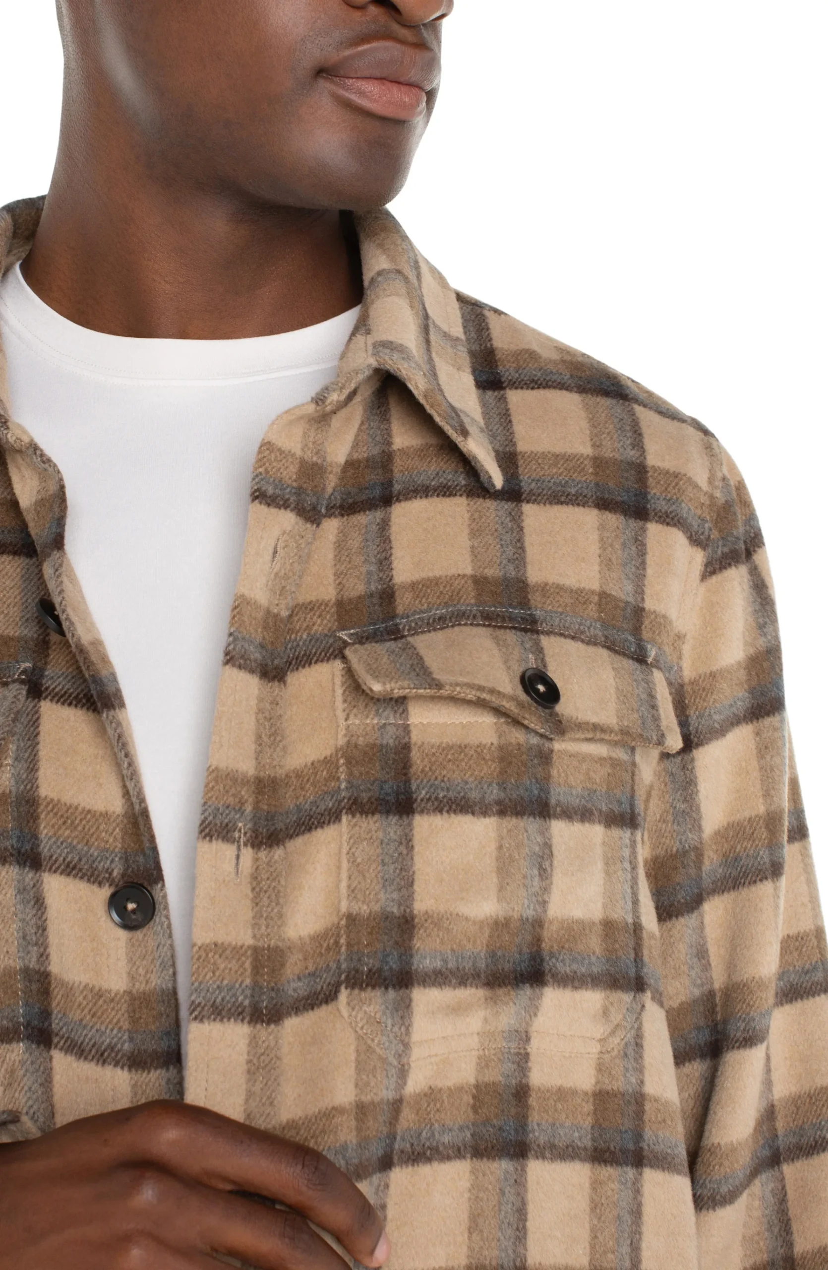 Liverpool Los Angeles Jackets & Blazers-SHIRT JACKET Tanbrownmulti