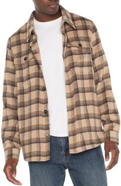 Liverpool Los Angeles Jackets & Blazers-SHIRT JACKET Tanbrownmulti