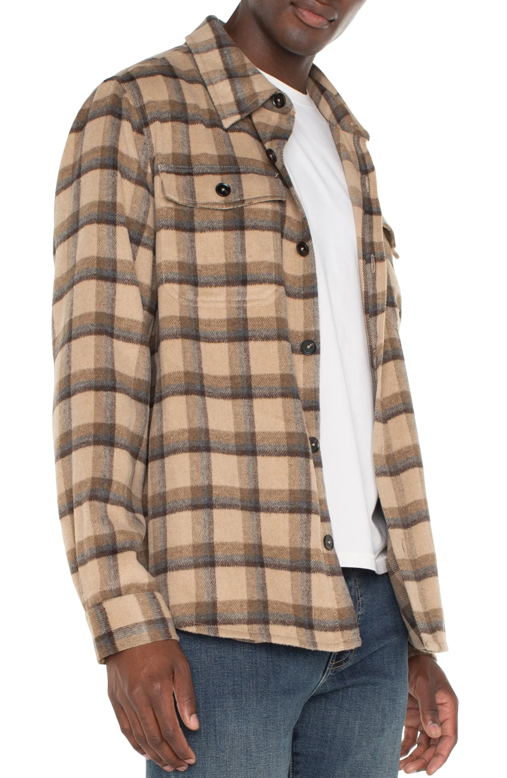 Liverpool Los Angeles Jackets & Blazers-SHIRT JACKET Tanbrownmulti