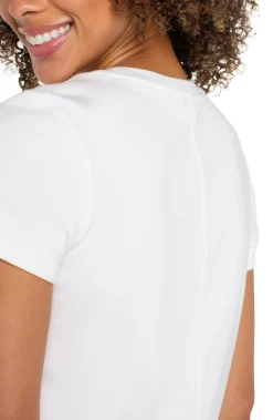 Liverpool Los Angeles Tees-SHORT SLEEVE CREW NECK TEE White