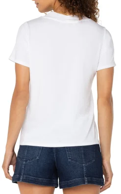 Liverpool Los Angeles Tees-SHORT SLEEVE KNIT TEE White
