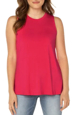 Liverpool Los Angeles Tees-SLEEVELESS SCOOP NECK TANK Pinkpunch