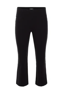 Liverpool Los Angeles Knit Pull-On|Pants-STELLA KICK FLARE WITH WELT POCKETS Black