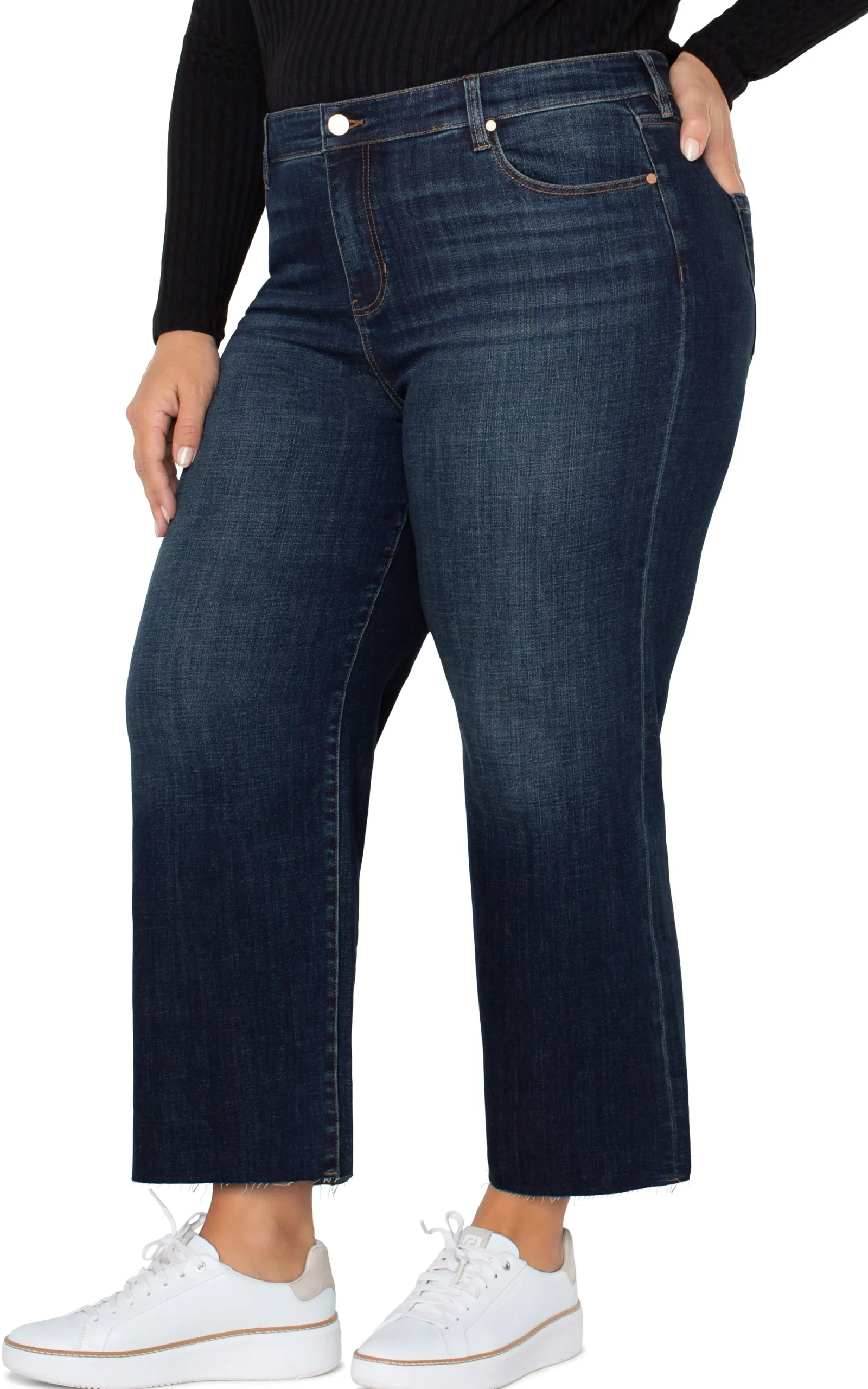 Liverpool Los Angeles Jeans-STRIDE HI-RISE CROP WITH WIDE CUT HEM Eastmoor