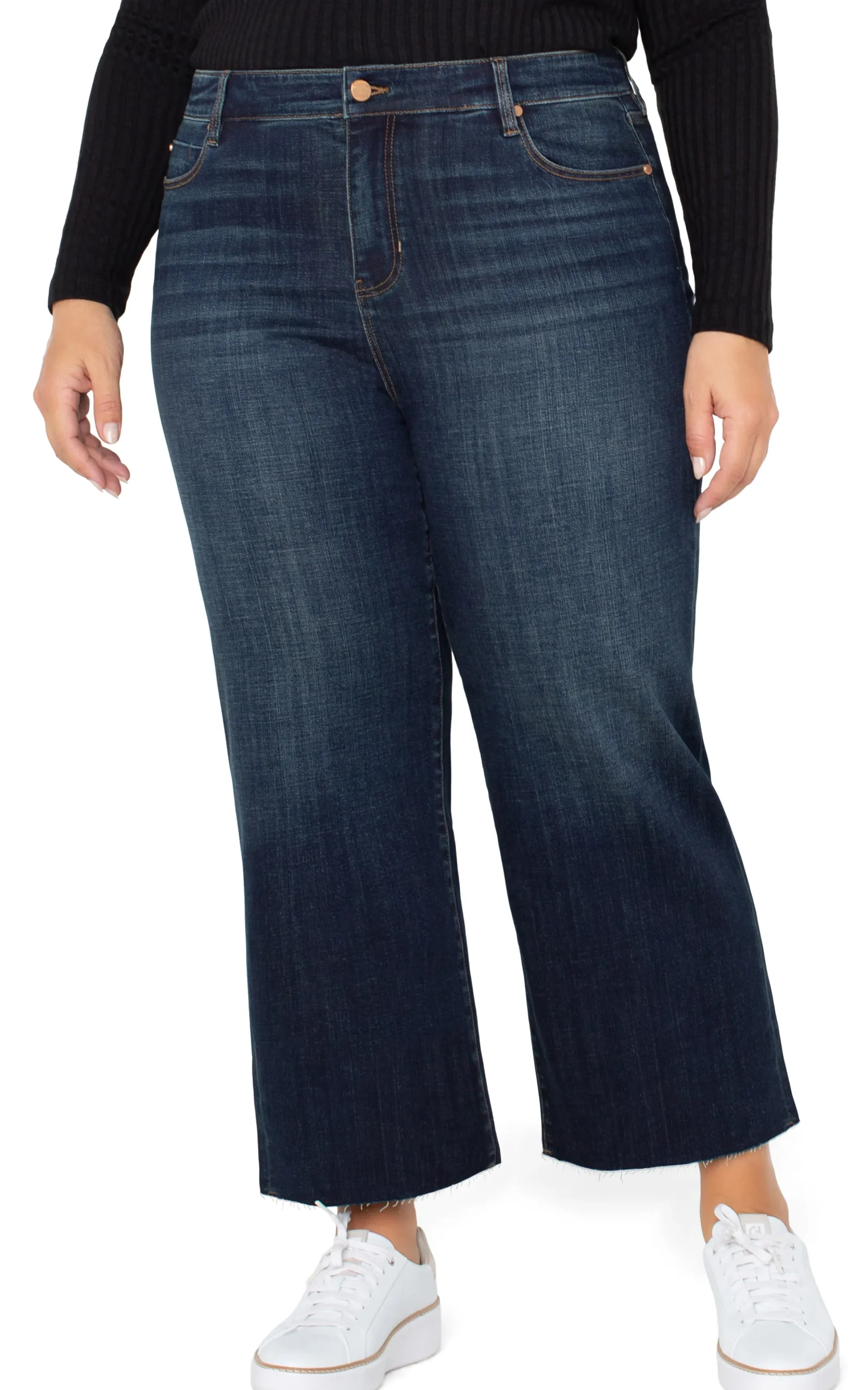 Liverpool Los Angeles Jeans-STRIDE HI-RISE CROP WITH WIDE CUT HEM Eastmoor