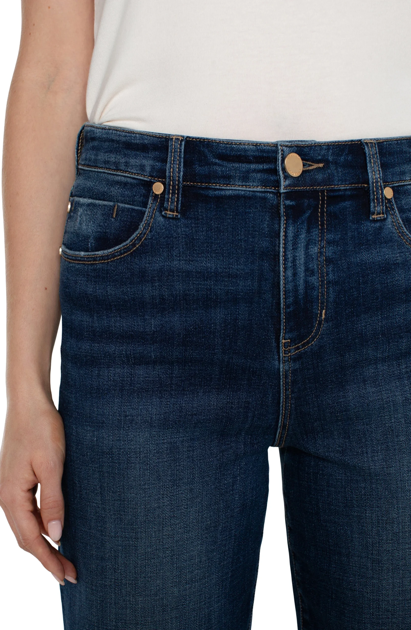 Liverpool Los Angeles Wide-Leg|Jeans-STRIDE HI-RISE WITH CUT HEM Bowers
