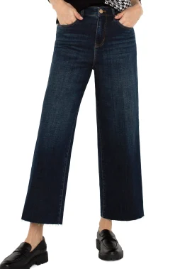 Liverpool Los Angeles Wide-Leg|Jeans-STRIDE HI-RISE WITH CUT HEM Eastmoor