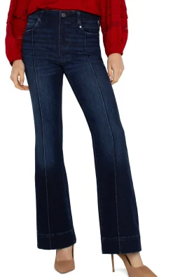 Liverpool Los Angeles Jeans-THE GIA GLIDER® FLARE WITH PINTUCKS Upland