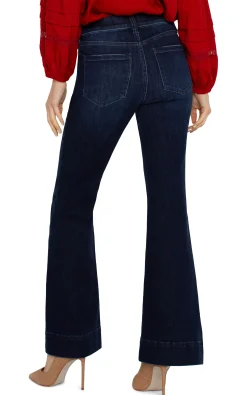 Liverpool Los Angeles Jeans-THE GIA GLIDER® FLARE WITH PINTUCKS Upland