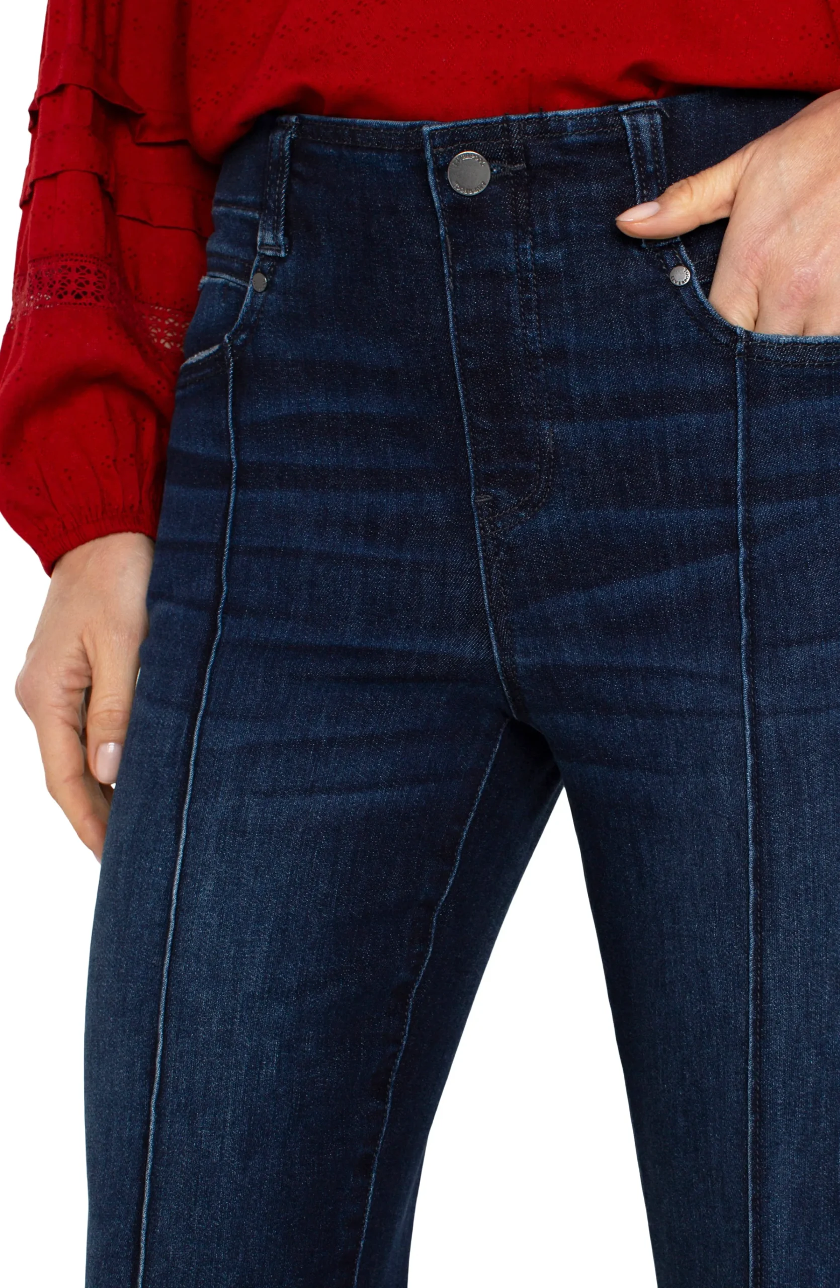 Liverpool Los Angeles Jeans-THE GIA GLIDER® FLARE WITH PINTUCKS Upland