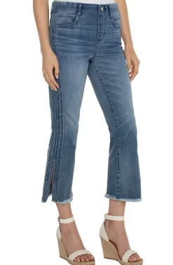 Liverpool Los Angeles Jeans|Crops-THE GIA GLIDER® CROP ECO FLARE Cherrycreek