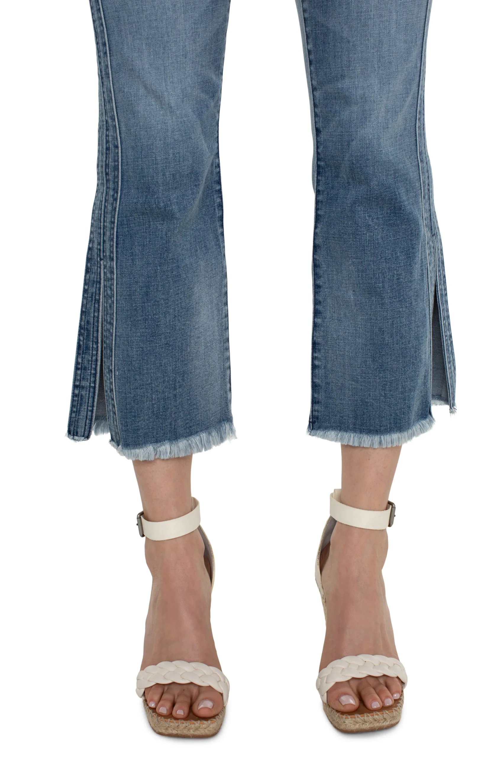 Liverpool Los Angeles Jeans|Crops-THE GIA GLIDER® CROP ECO FLARE Cherrycreek