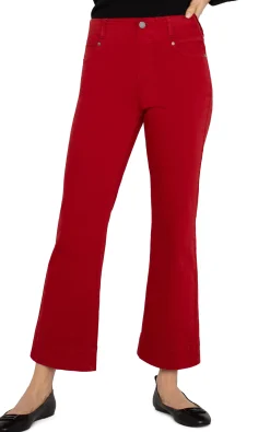 Liverpool Los Angeles Jeans|Crops-THE GIA GLIDER® CROP FLARE - ECO Carnelian