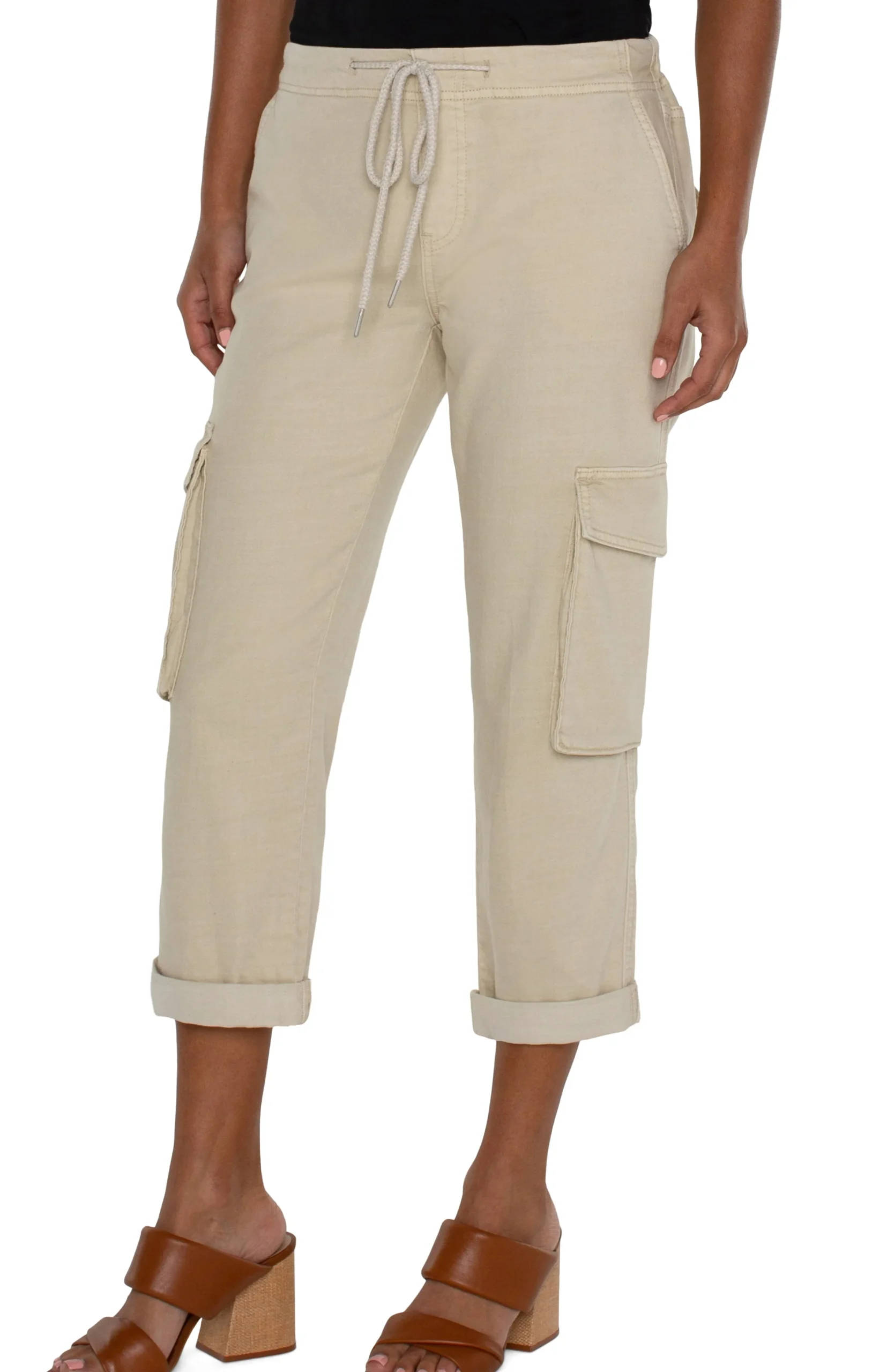 Liverpool Los Angeles Pants|Knit Pull-On-THE RASCAL WITH CARGO POCKETS - ECO Sandycove