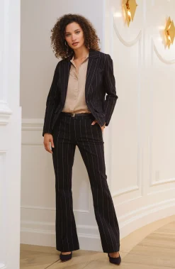 Liverpool Los Angeles Pants|Bootcut & Flares-TROUSER FLARE Lapisindigostripe