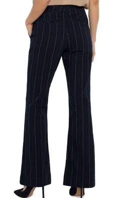 Liverpool Los Angeles Pants|Bootcut & Flares-TROUSER FLARE Lapisindigostripe