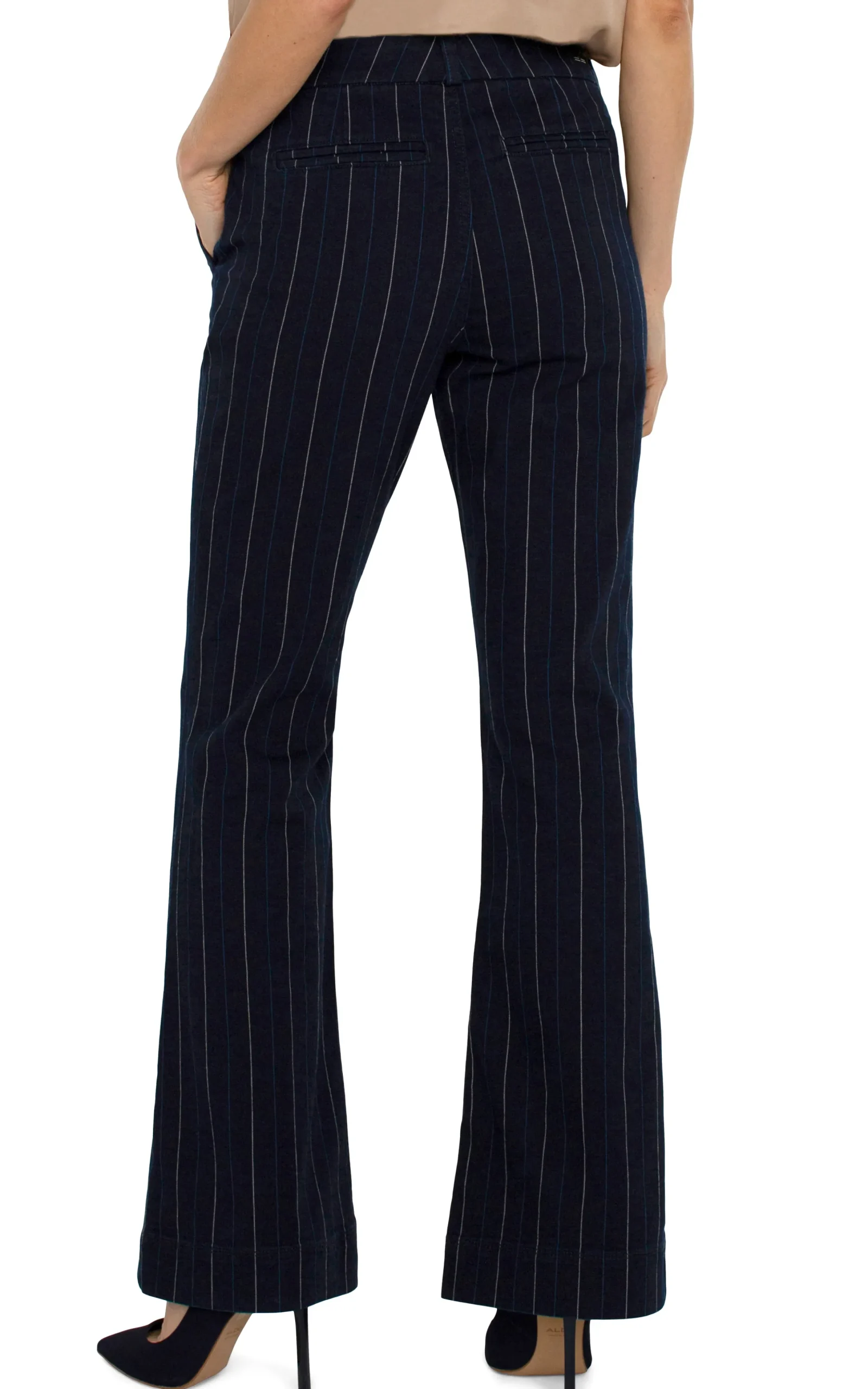 Liverpool Los Angeles Pants|Bootcut & Flares-TROUSER FLARE Lapisindigostripe