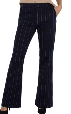 Liverpool Los Angeles Pants|Bootcut & Flares-TROUSER FLARE Lapisindigostripe