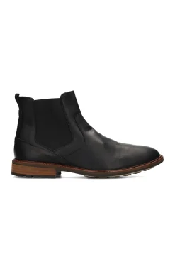 Liverpool Los Angeles Boots-WARREN BURNISHED LEATHER BOOT Black
