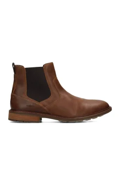 Liverpool Los Angeles Boots-WARREN BURNISHED LEATHER BOOT Darkbrown