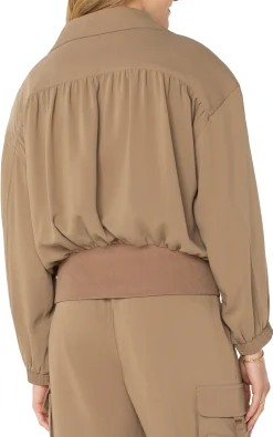 Liverpool Los Angeles Jackets-ZIP UP DOLMAN JACKET Palosanto