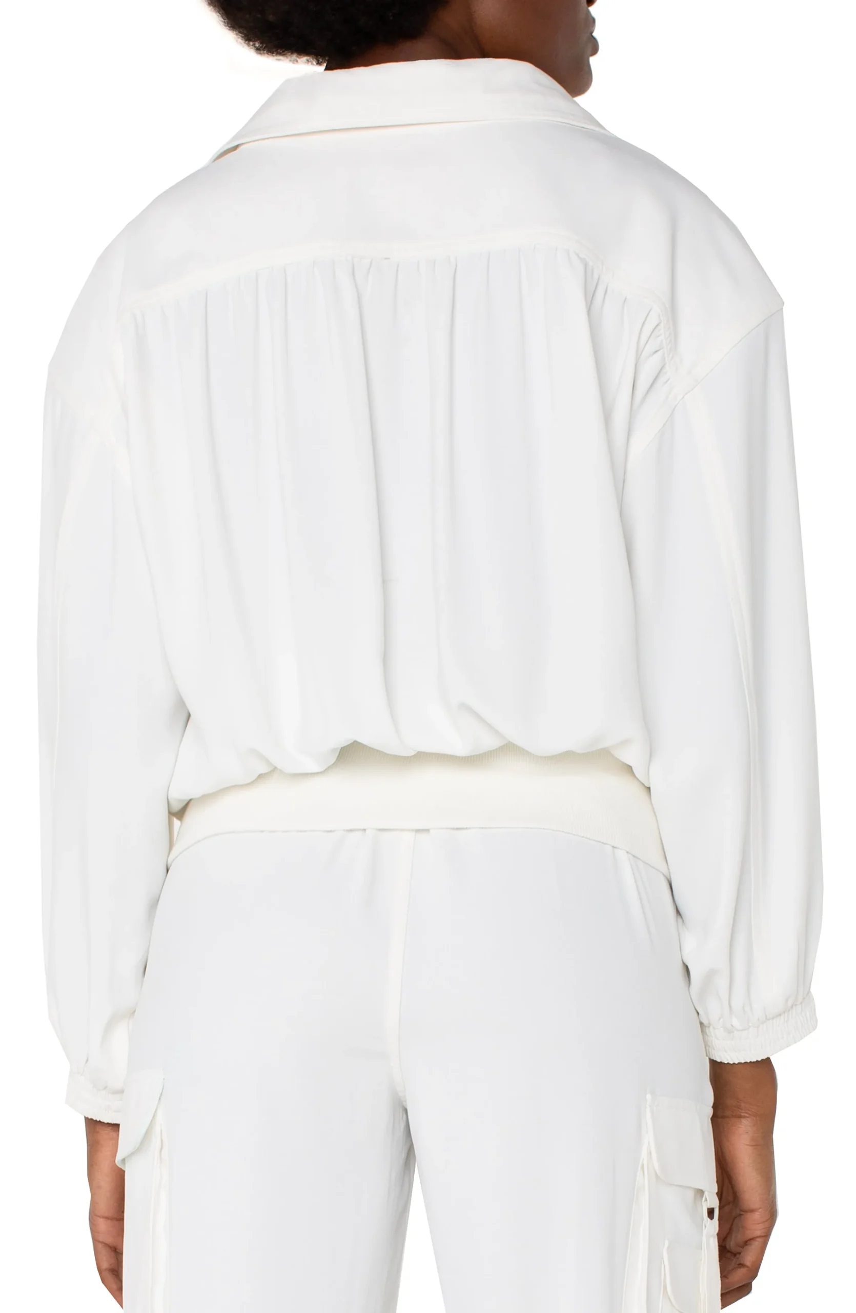 Liverpool Los Angeles Jackets-ZIP UP DOLMAN JACKET Porcelain
